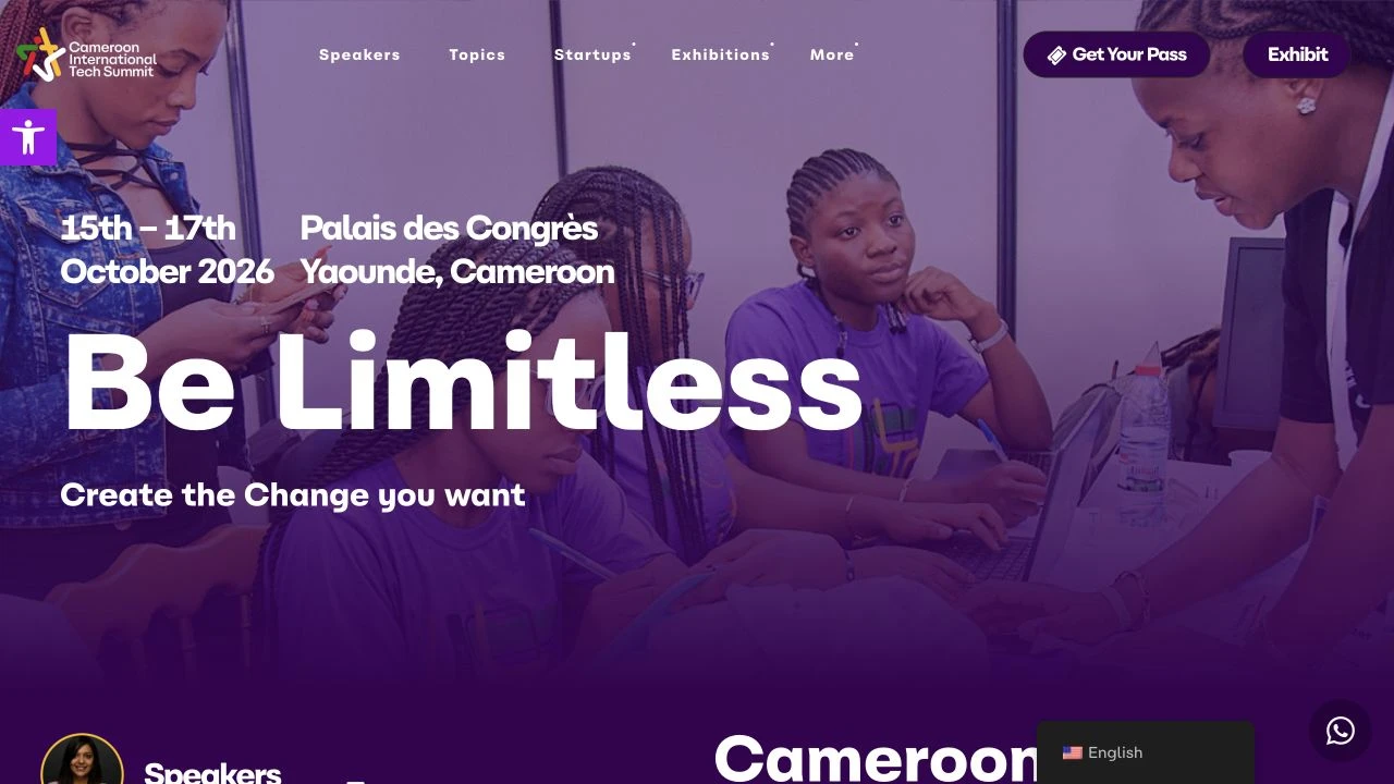 Cameroon International Tech Summit website